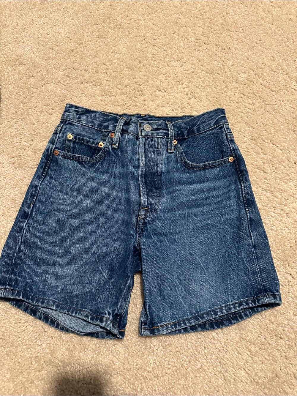Levi's Indigo Blue 501 Denim Jeans